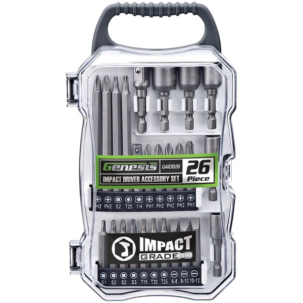 Genesis Impact Driver Accessory 26pcs Set GAIDB26